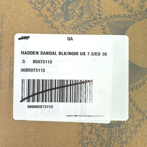 Free People Hadden Sandal - Black - Size 7.5 - Picture 11 of 11